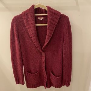Maroon cardigan - super soft!